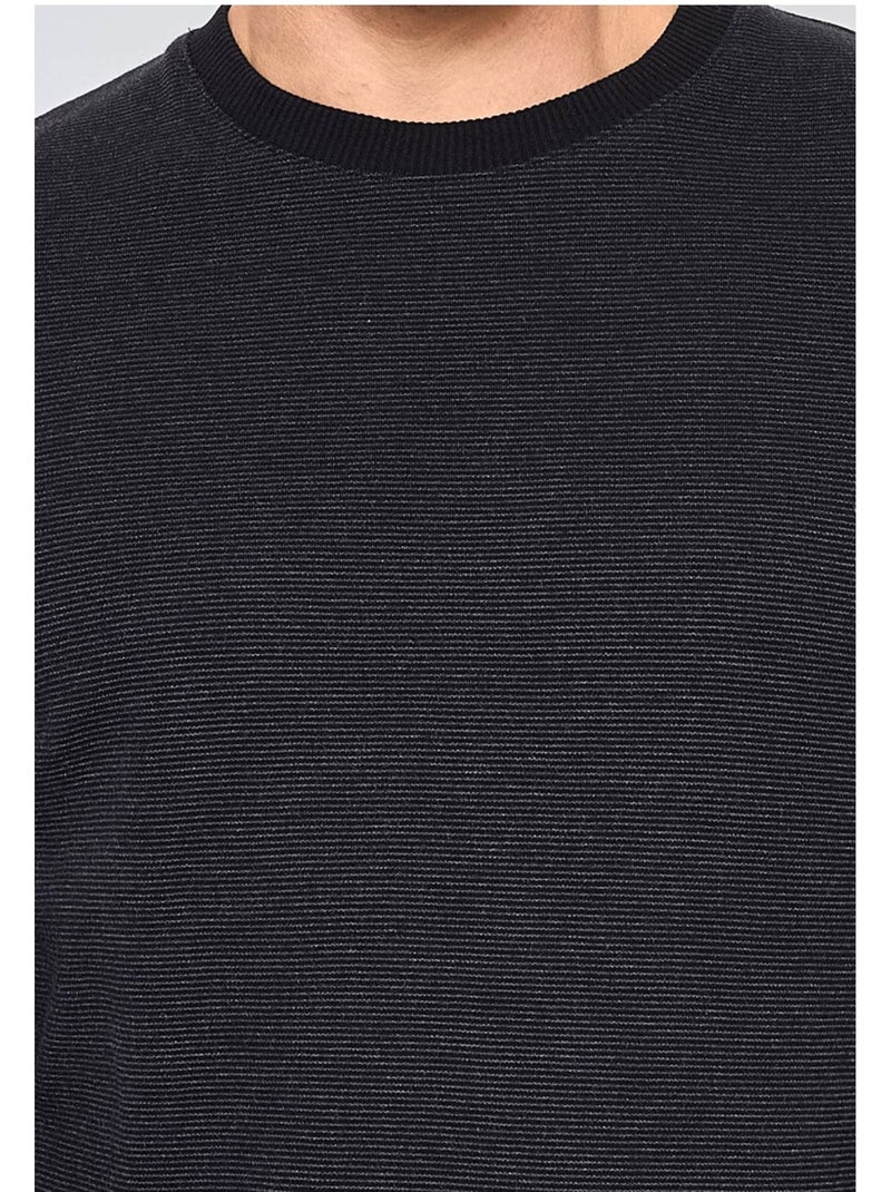 Maglia con scollo rotondo Kebello Nero Nero - Kiabi