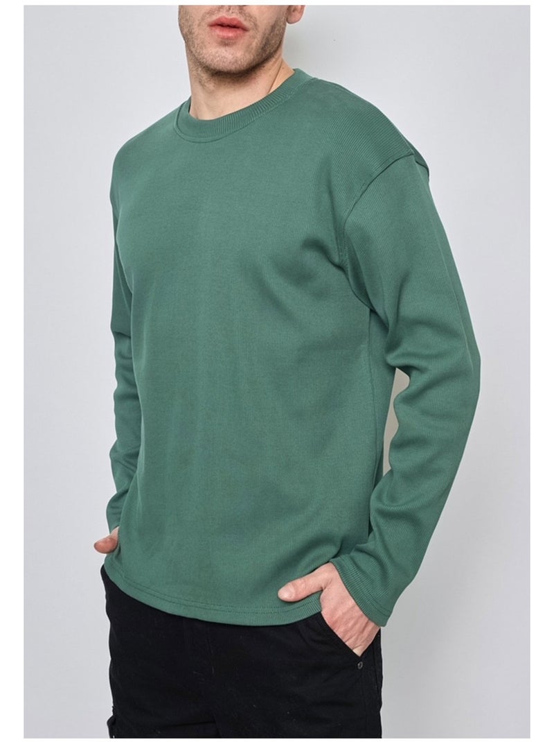 Maglia con scollo rotondo Kebello Verde - Kiabi