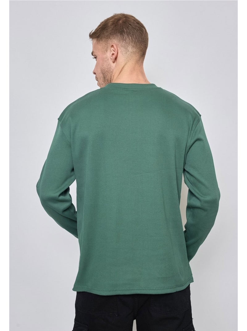 Maglia con scollo rotondo Kebello Verde - Kiabi