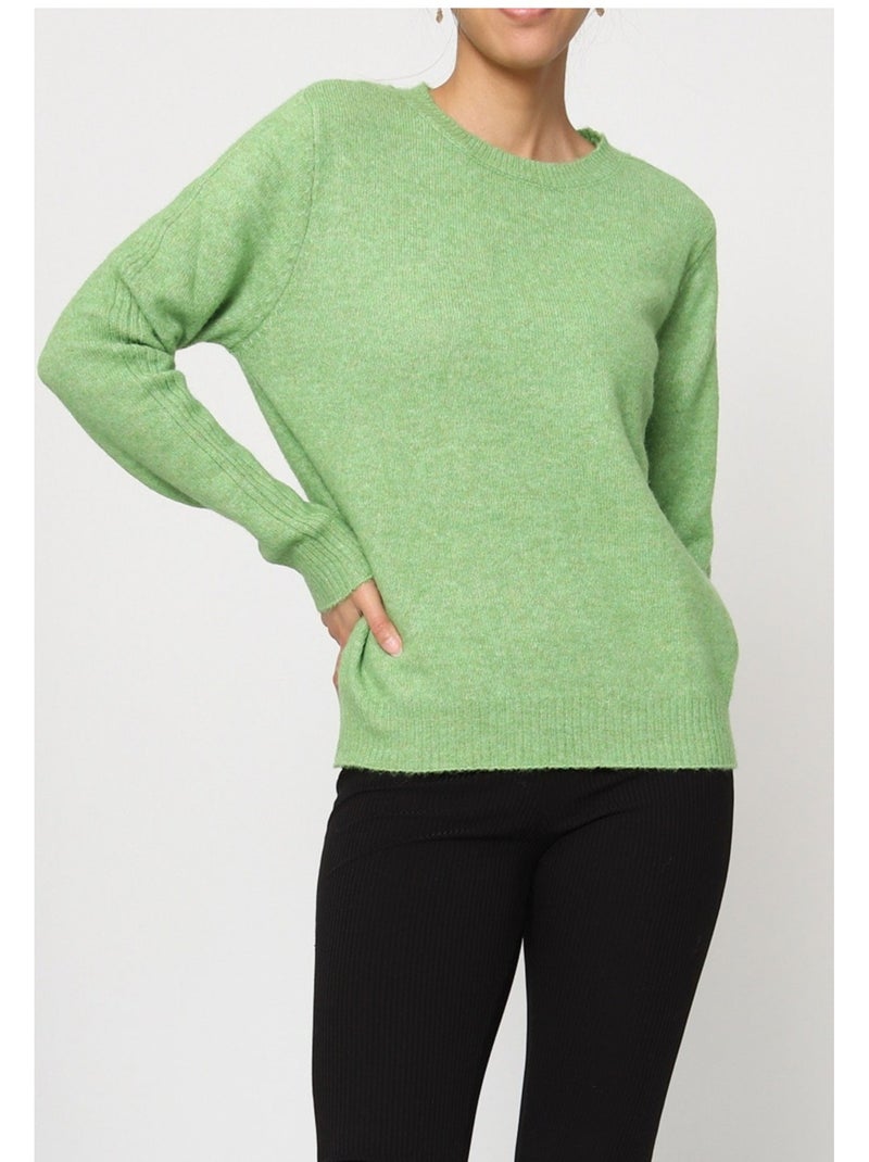 Maglia con scollo rotondo Kebello Verde - Kiabi