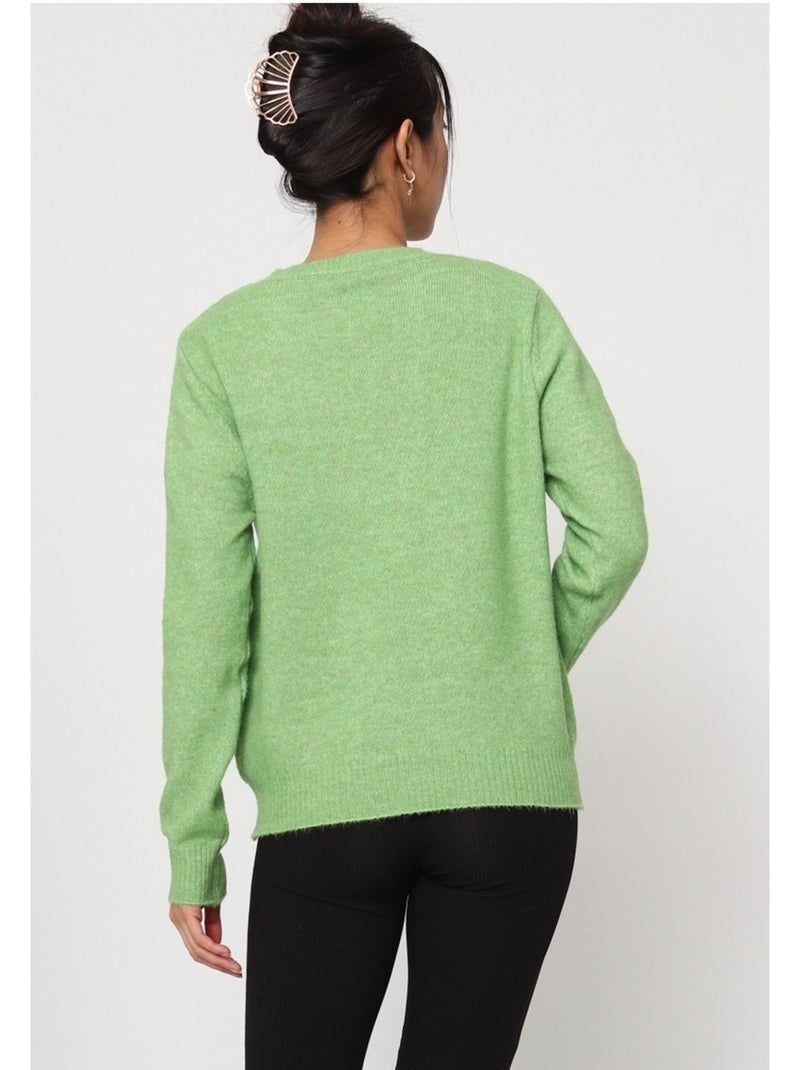Maglia con scollo rotondo Kebello Verde - Kiabi
