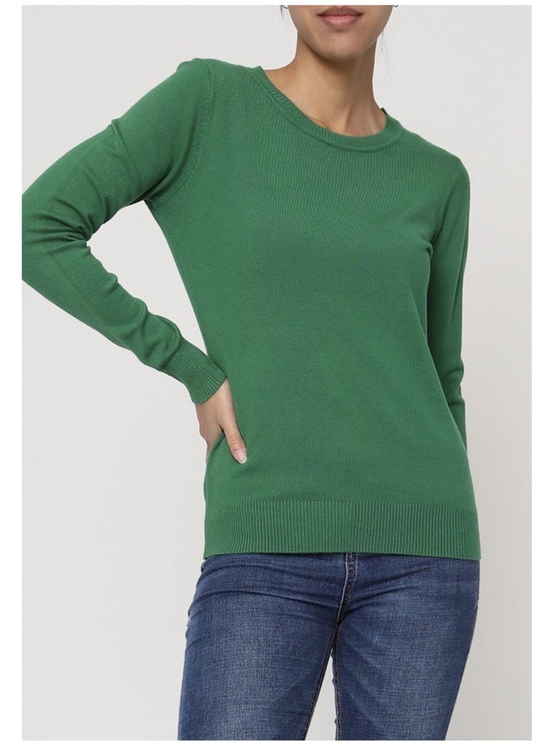 Maglia con scollo rotondo Kebello Verde - Kiabi