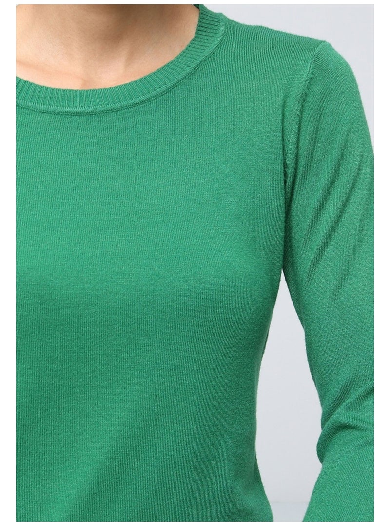 Maglia con scollo rotondo Kebello Verde - Kiabi