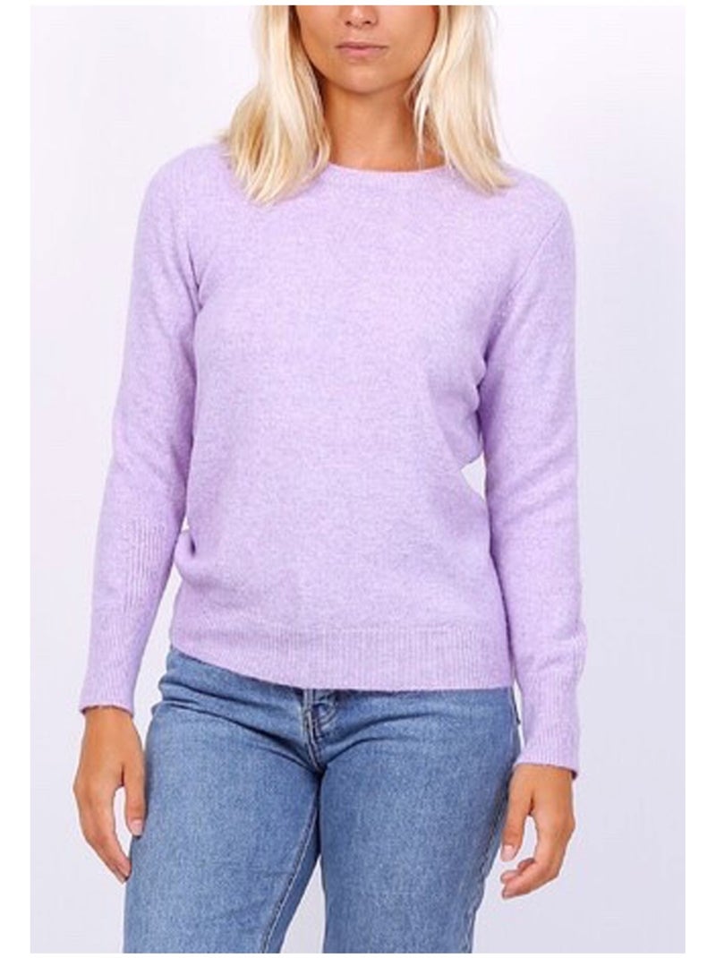 Maglia con scollo rotondo Kebello Viola - Kiabi