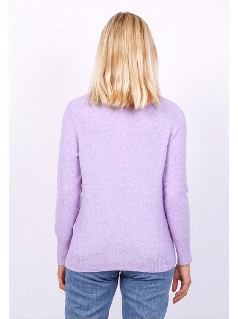 Maglia con scollo rotondo Kebello Viola - Kiabi
