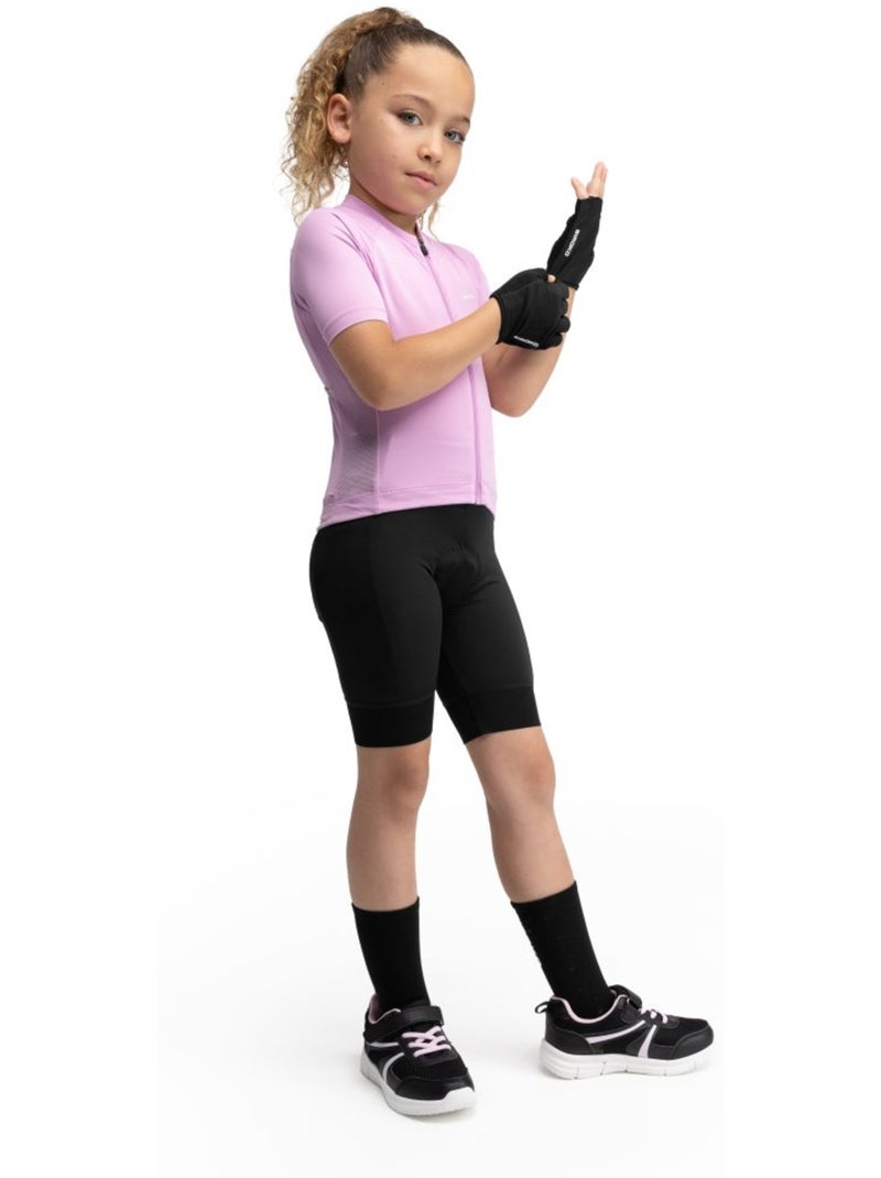 Maglia da ciclismo a maniche corte da bambina ciclismo bambini e bambine k-core Rosa - Kiabi
