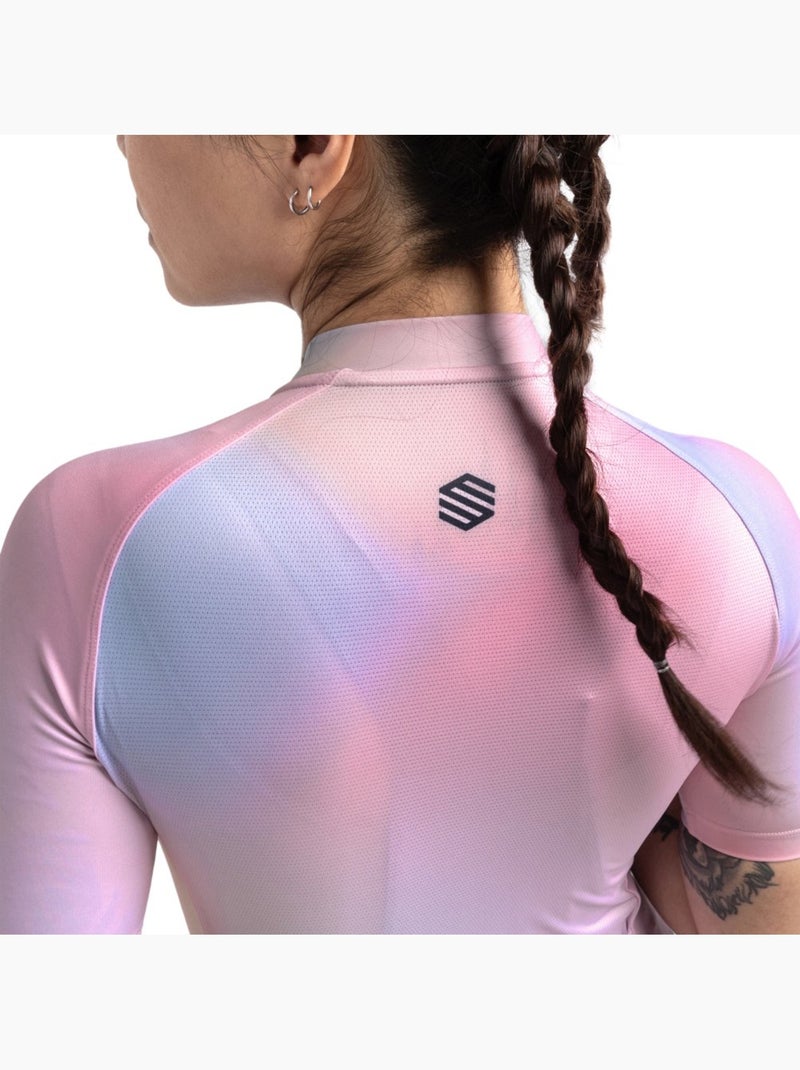 Maglia da ciclismo a maniche corte donna ciclismo donna m2 aura Rosa - Kiabi