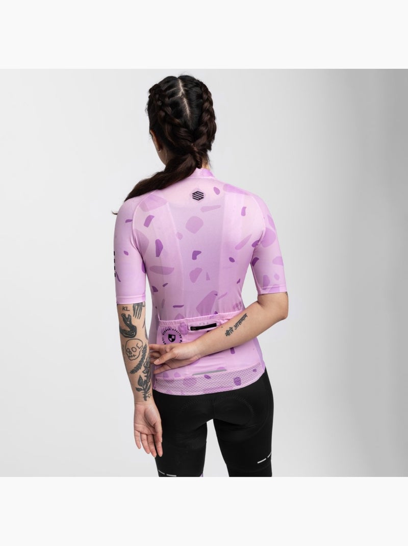 Maglia da ciclismo a maniche corte donna ciclismo donna m2 bloomer Lavanda - Kiabi