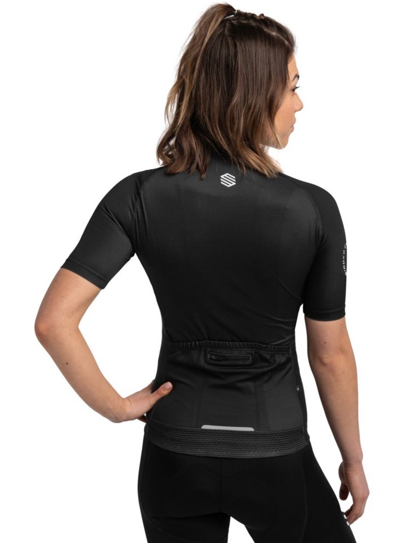 Maglia da ciclismo a maniche corte donna ciclismo donna m2 new moon Nero - Kiabi