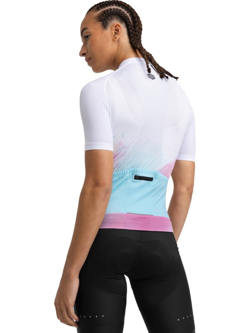 Maglia da ciclismo a maniche corte donna ciclismo donna m2 venturi Bianco - Kiabi