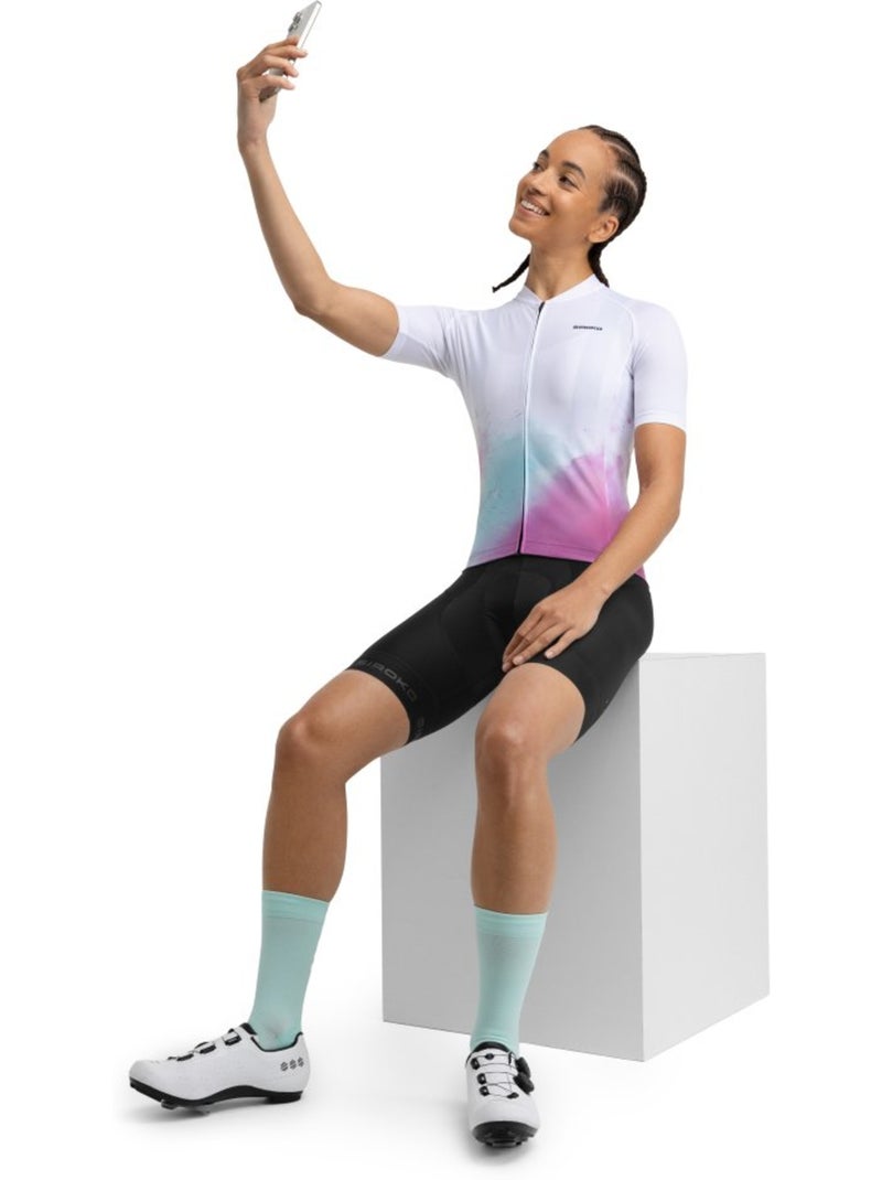 Maglia da ciclismo a maniche corte donna ciclismo donna m2 venturi Bianco - Kiabi
