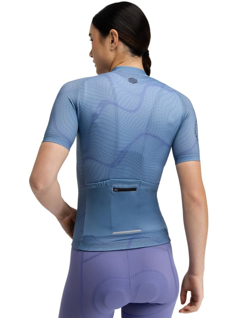 Maglia da ciclismo a maniche corte donna ciclismo donna m2-w monte velo Blu - Kiabi