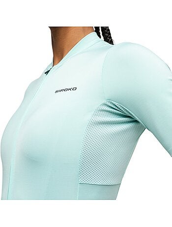 Maglia da ciclismo a maniche corte in tessuti riciclati da donna ciclismo donna