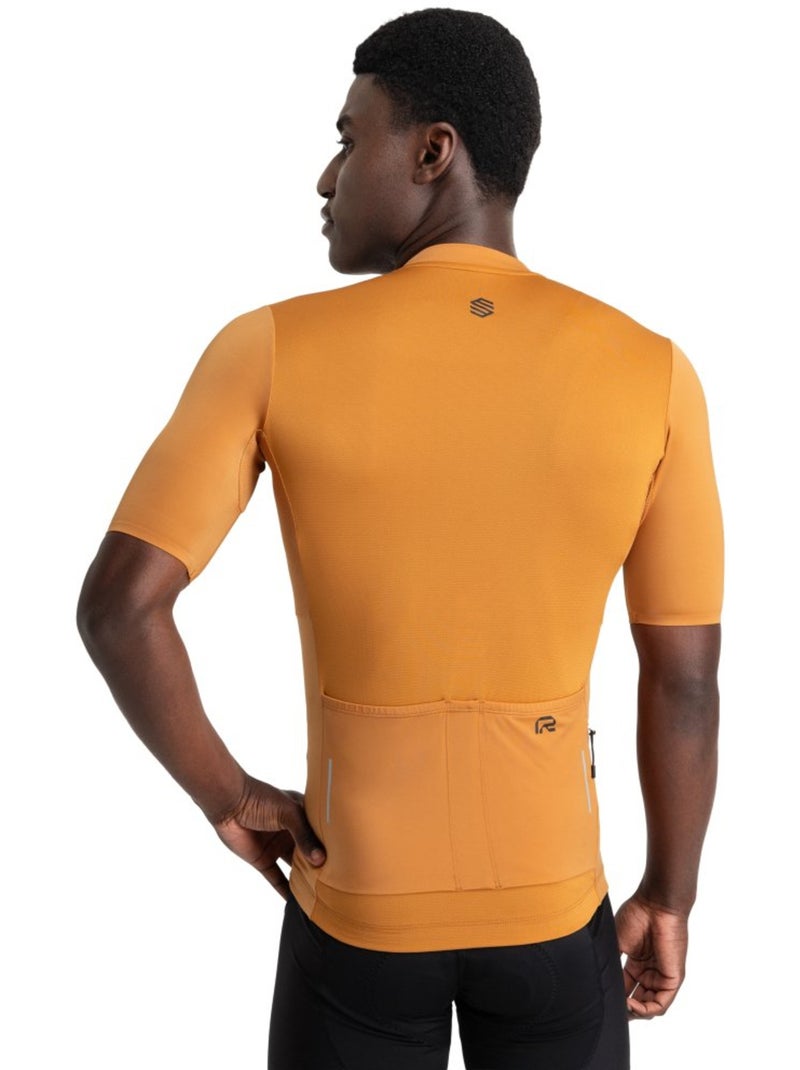 Maglia da ciclismo a maniche corte in tessuti riciclati da uomo ciclismo uomo m6 Arancione - Kiabi