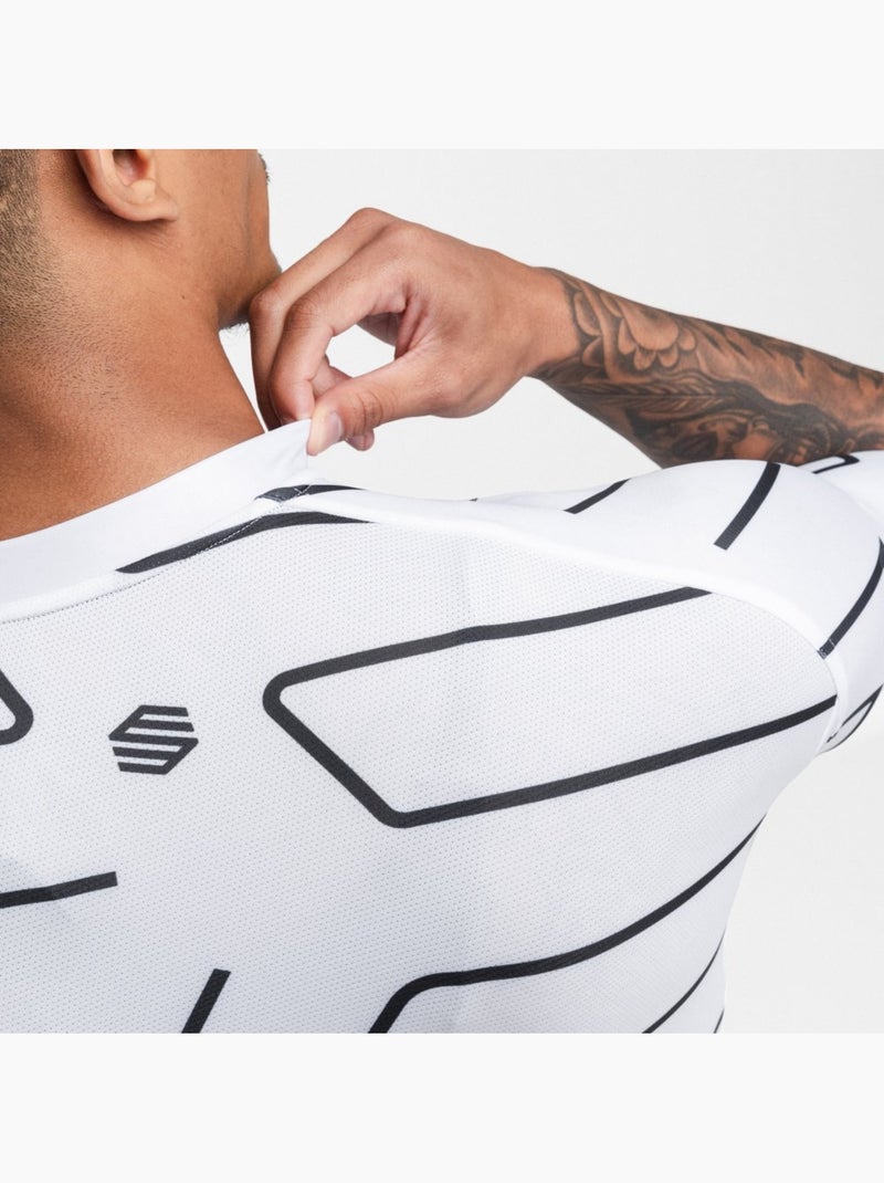 Maglia da ciclismo a maniche corte uomo ciclismo uomo m2 dash Bianco - Kiabi