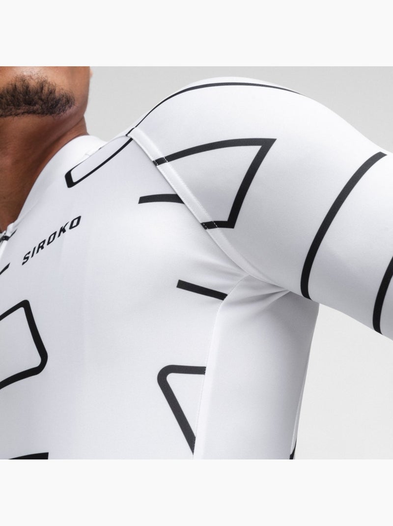 Maglia da ciclismo a maniche corte uomo ciclismo uomo m2 dash Bianco - Kiabi