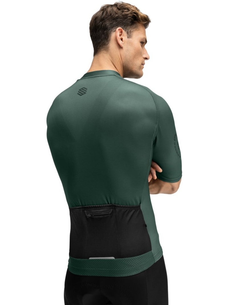 Maglia da ciclismo a maniche corte uomo ciclismo uomo m2 dirty road Verde scuro - Kiabi