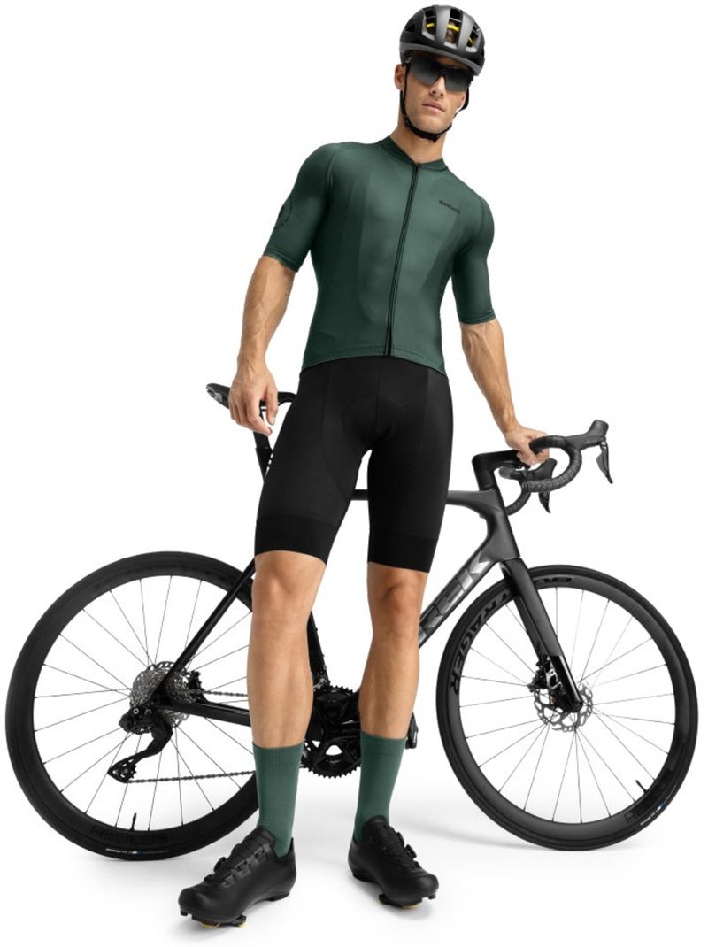 Maglia da ciclismo a maniche corte uomo ciclismo uomo m2 dirty road Verde scuro - Kiabi