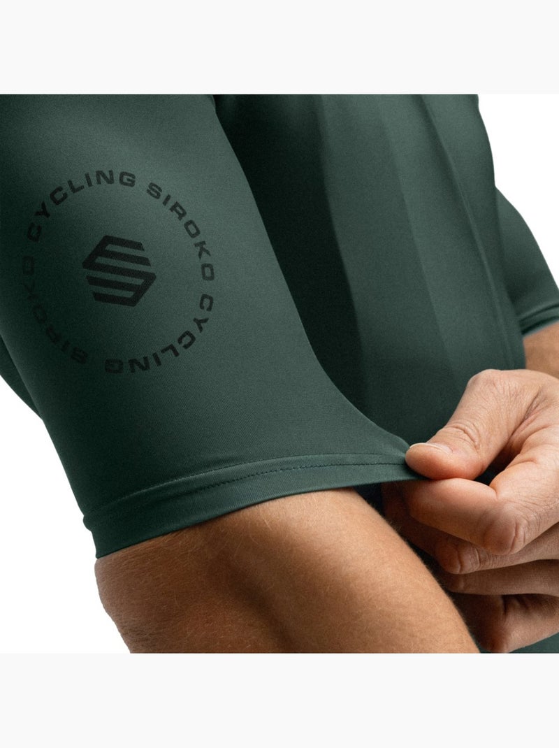 Maglia da ciclismo a maniche corte uomo ciclismo uomo m2 dirty road Verde scuro - Kiabi