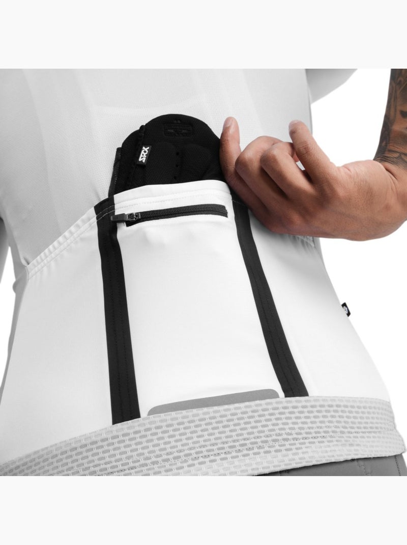 Maglia da ciclismo a maniche corte uomo ciclismo uomo m2 granfondo Bianco - Kiabi