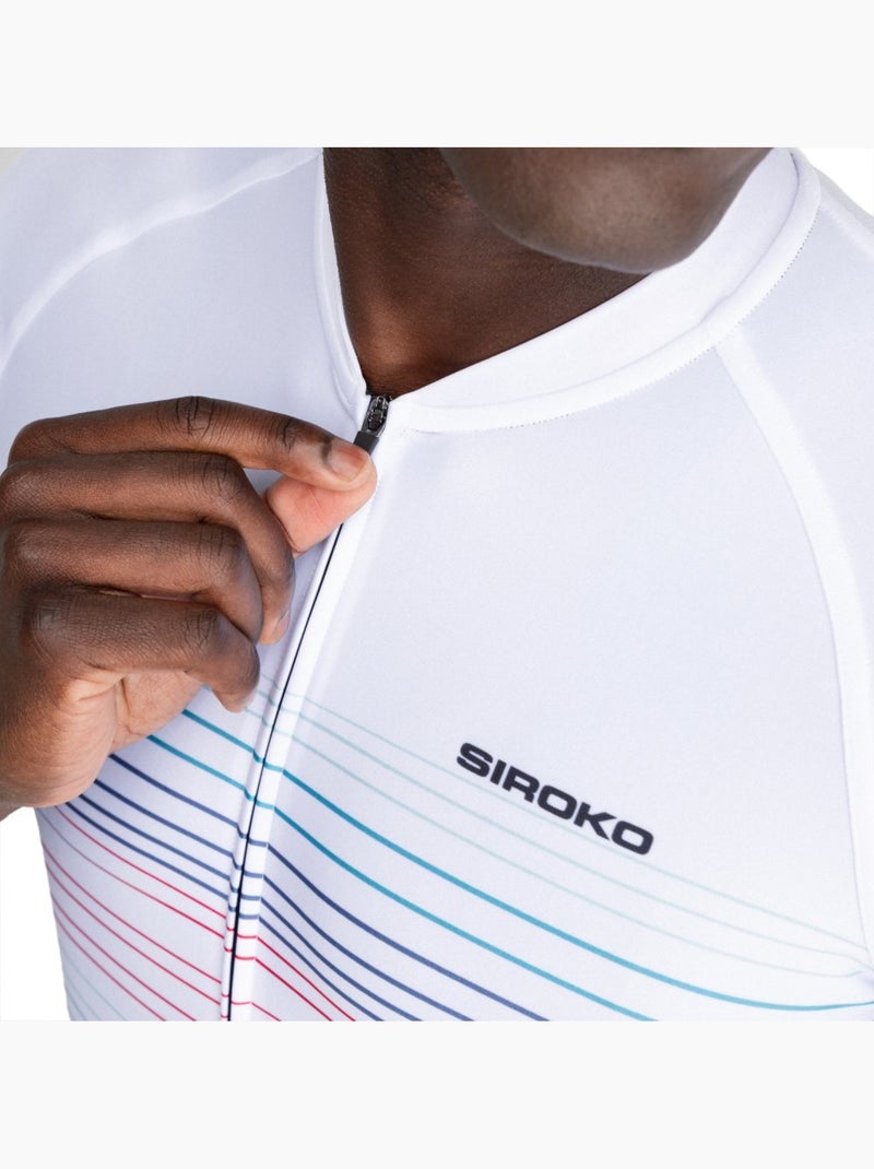 Maglia da ciclismo a maniche corte uomo ciclismo uomo m2 loud Bianco - Kiabi