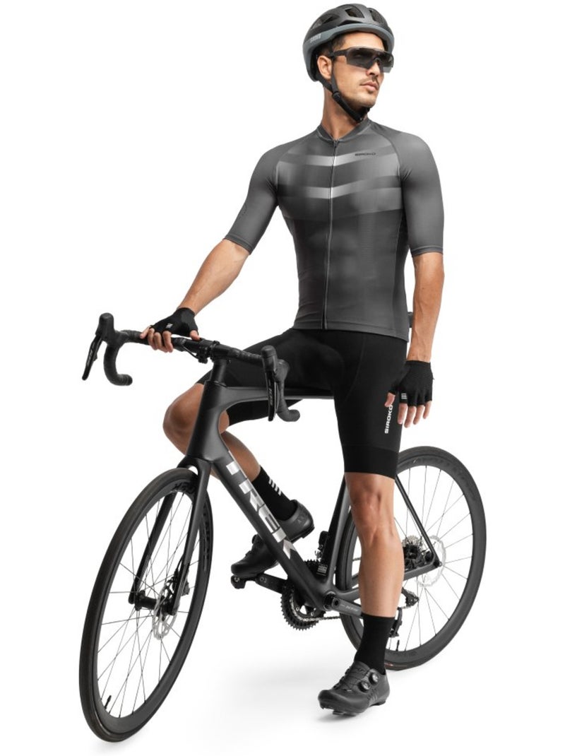 Maglia da ciclismo a maniche corte uomo ciclismo uomo m2 morcuera Nero - Kiabi
