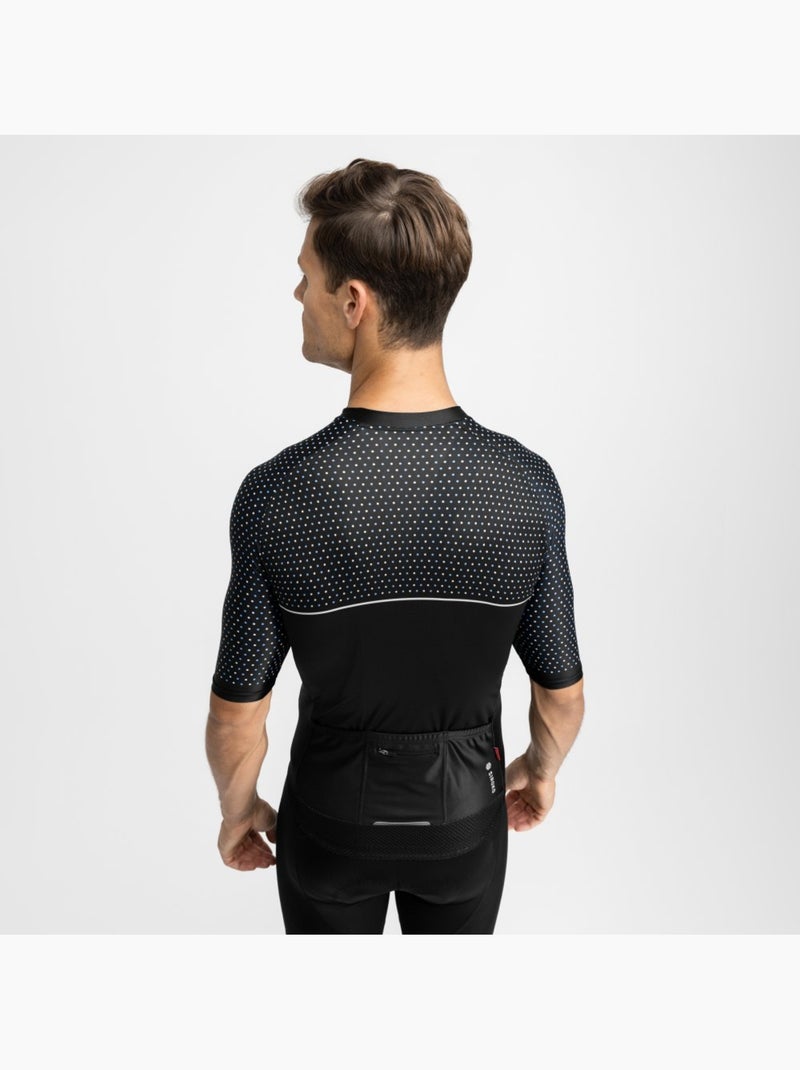 Maglia da ciclismo a maniche corte uomo ciclismo uomo m2 mount evans Nero - Kiabi