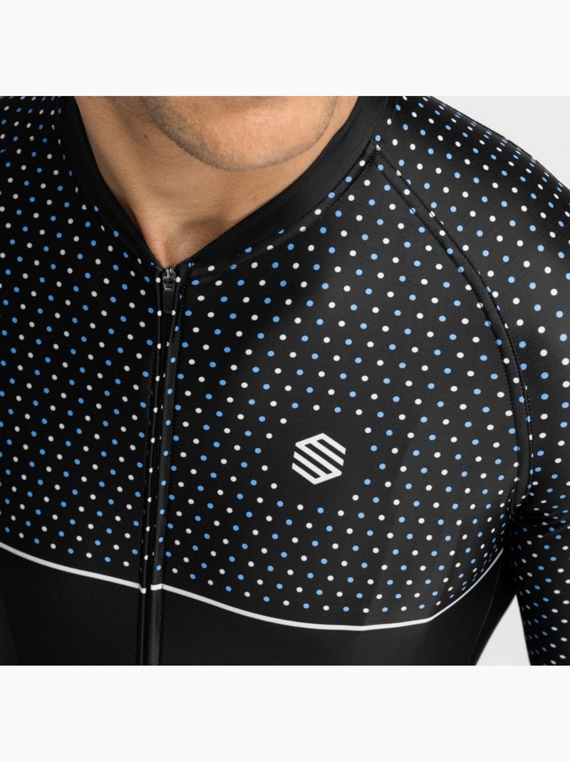 Maglia da ciclismo a maniche corte uomo ciclismo uomo m2 mount evans Nero - Kiabi