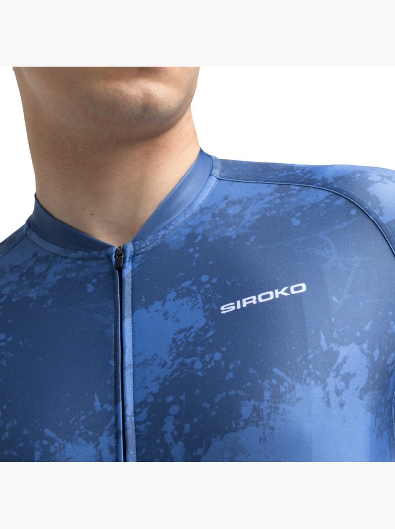 Maglia da ciclismo a maniche corte uomo ciclismo uomo m2 nitro Blu - Kiabi