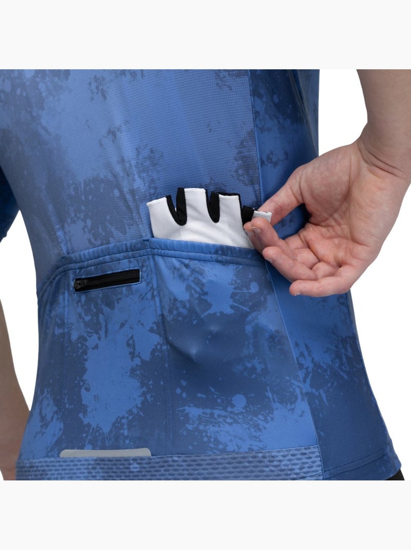 Maglia da ciclismo a maniche corte uomo ciclismo uomo m2 nitro Blu - Kiabi