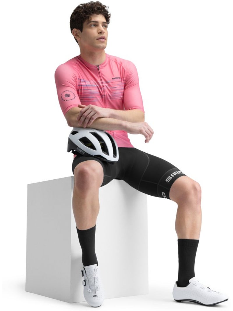 Maglia da ciclismo a maniche corte uomo ciclismo uomo m2 toscano Corallo - Kiabi