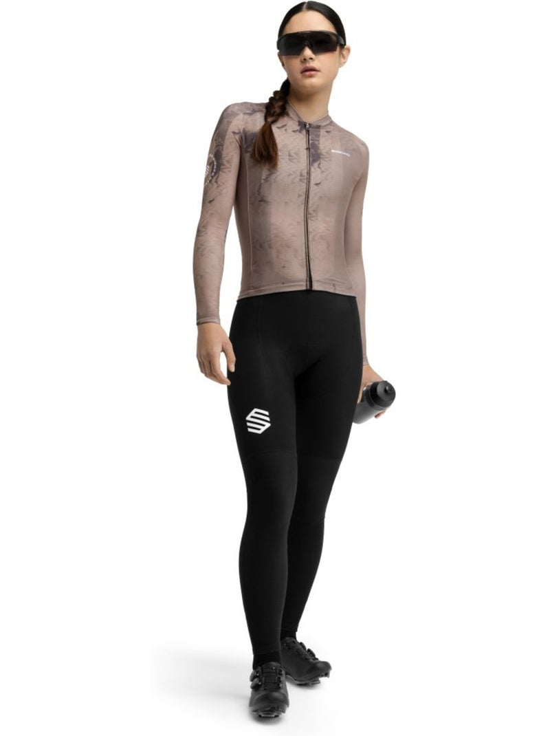 Maglia da ciclismo a maniche lunghe donna ciclismo donna m2-w joux Marrone - Kiabi
