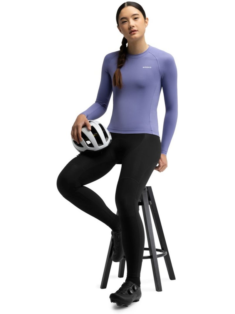 Maglia da ciclismo a maniche lunghe donna donna m9-w scanuppia Viola - Kiabi
