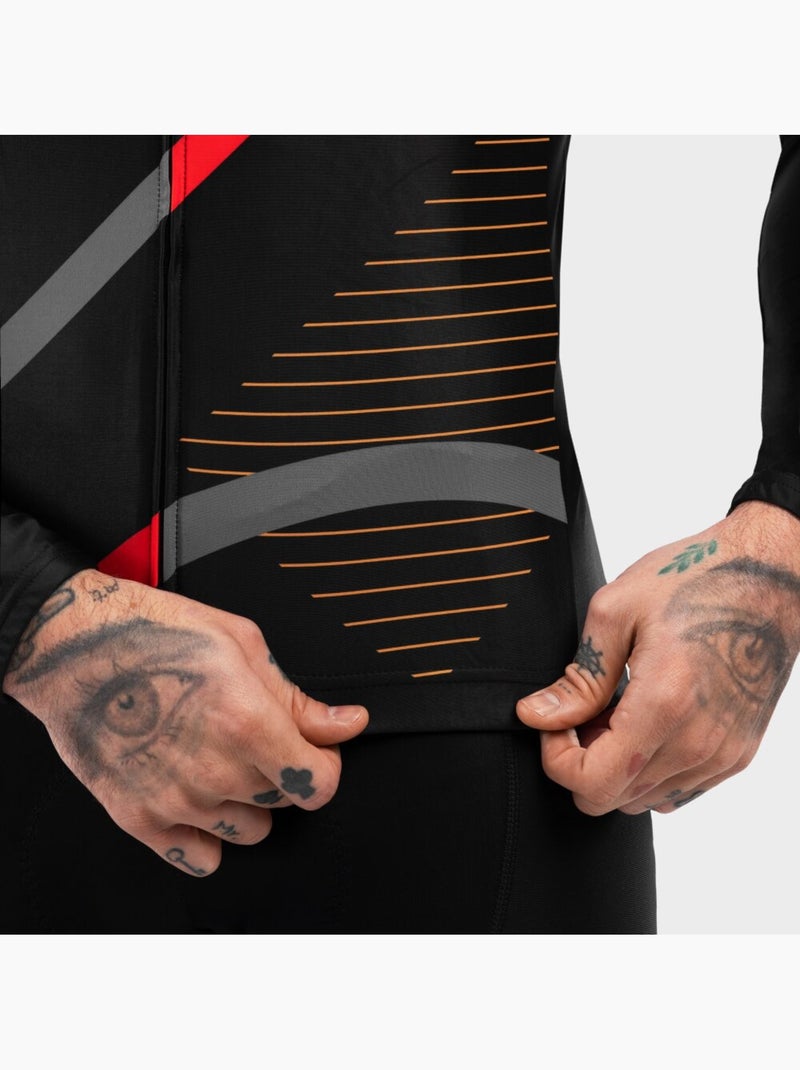 Maglia da ciclismo a maniche lunghe uomo ciclismo uomo m2 arizona Nero - Kiabi