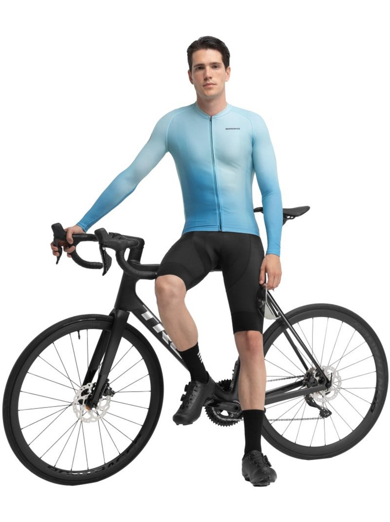 Maglia da ciclismo a maniche lunghe uomo ciclismo uomo m2 corsa Blu - Kiabi