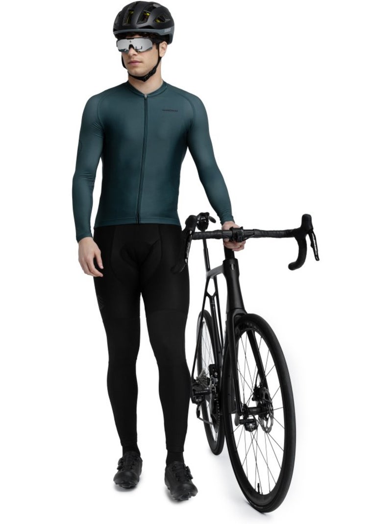 Maglia da ciclismo a maniche lunghe uomo ciclismo uomo m2 gravel Verde scuro - Kiabi