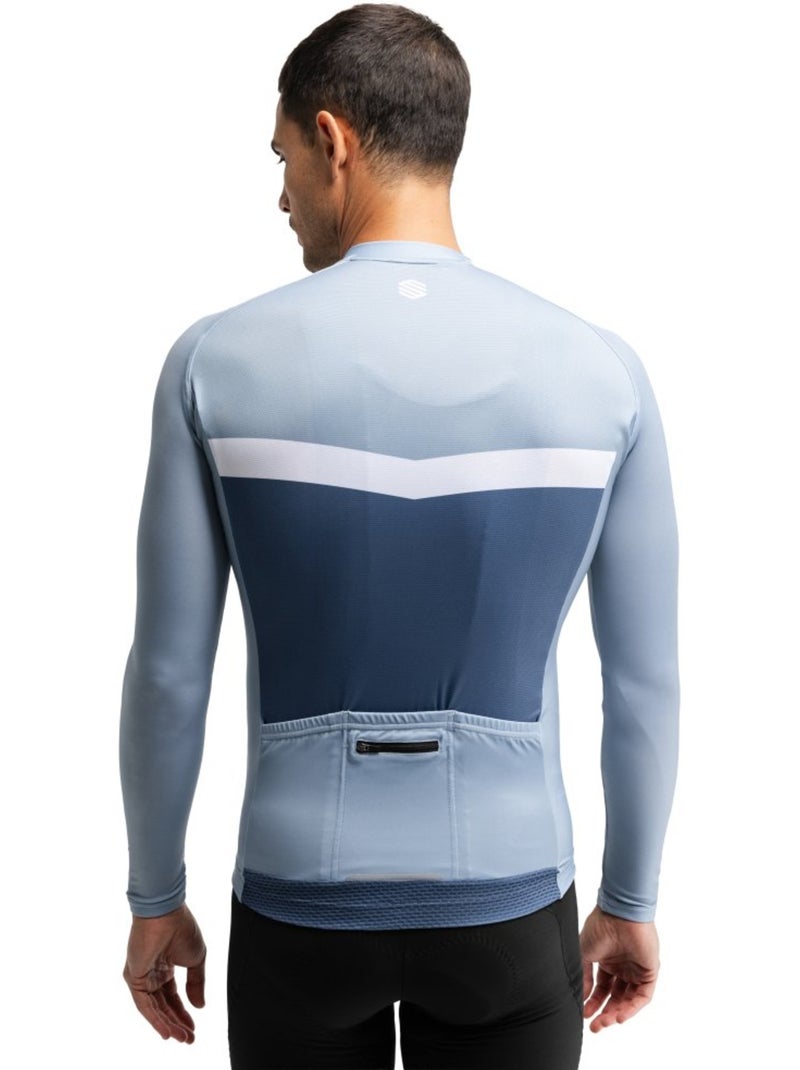 Maglia da ciclismo a maniche lunghe uomo ciclismo uomo m2 jouxplane Blu - Kiabi