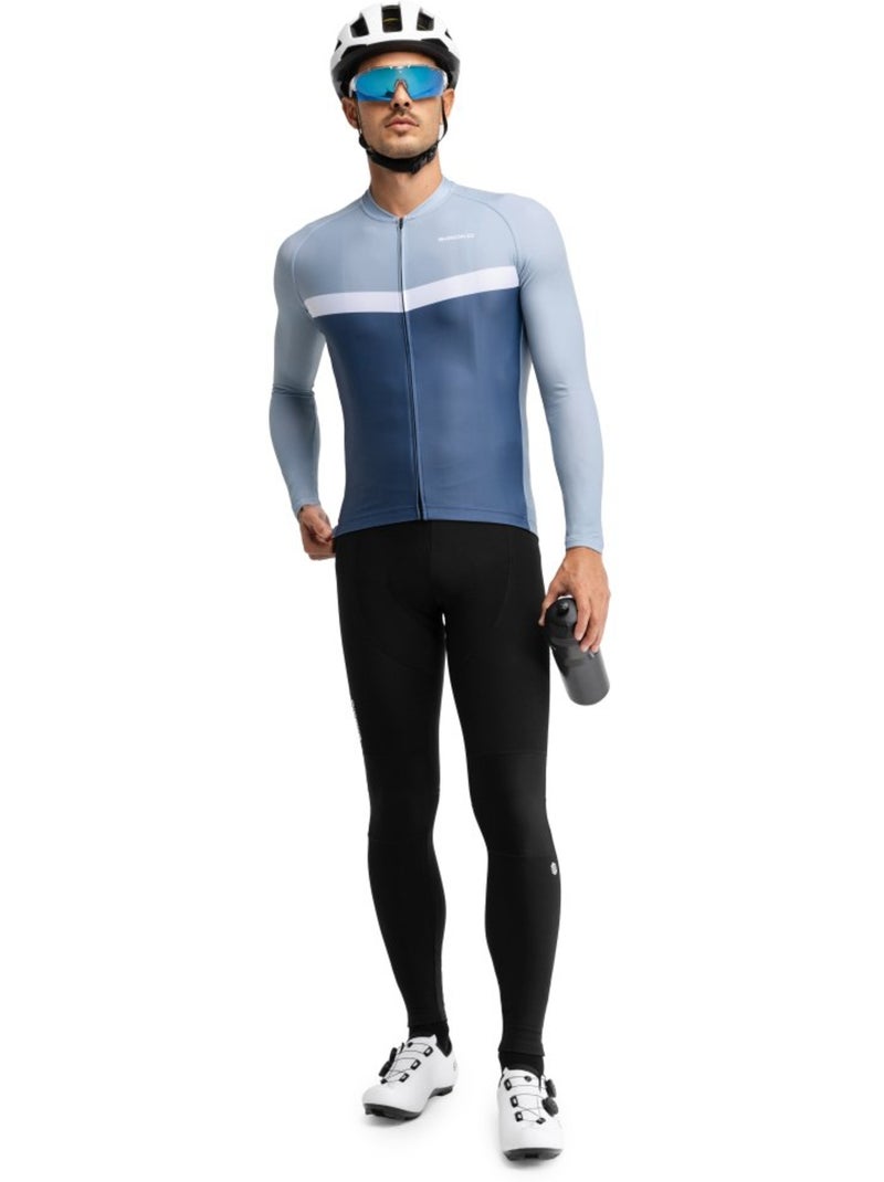 Maglia da ciclismo a maniche lunghe uomo ciclismo uomo m2 jouxplane Blu - Kiabi