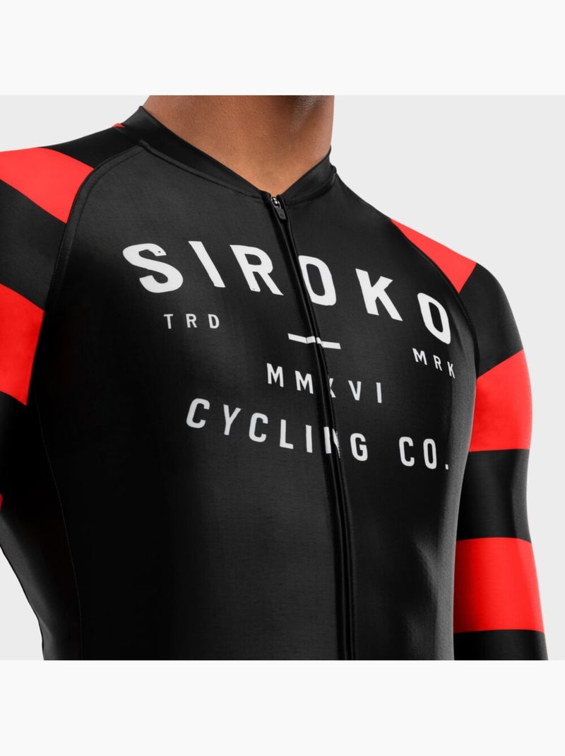 Maglia da ciclismo a maniche lunghe uomo ciclismo uomo m2 rider Nero - Kiabi