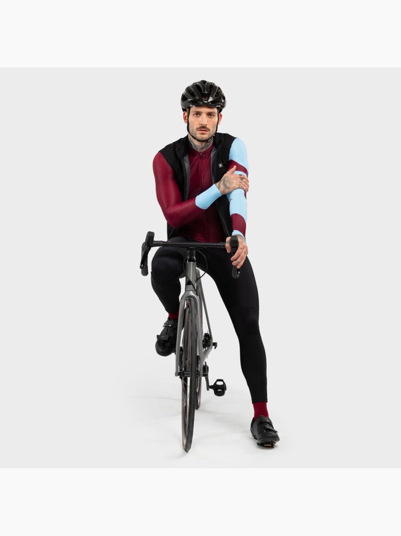Maglia da ciclismo a maniche lunghe uomo ciclismo uomo m2 road trip Rosso mattone - Kiabi