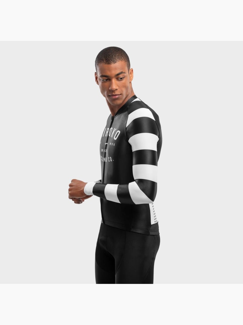Maglia da ciclismo a maniche lunghe uomo ciclismo uomo m2 summit Nero - Kiabi