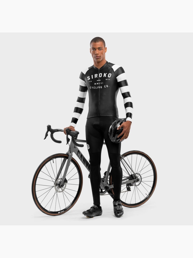 Maglia da ciclismo a maniche lunghe uomo ciclismo uomo m2 summit Nero - Kiabi