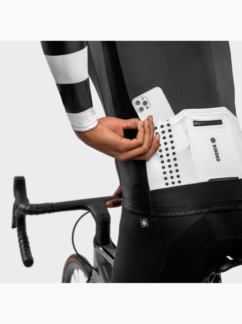 Maglia da ciclismo a maniche lunghe uomo ciclismo uomo m2 summit Nero - Kiabi