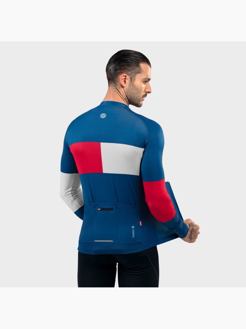 Maglia da ciclismo a maniche lunghe uomo ciclismo uomo m2 vezzana Blu - Kiabi