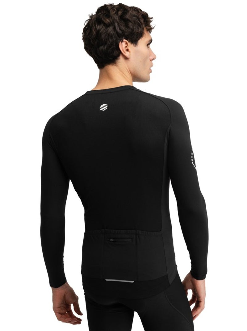 Maglia da ciclismo a maniche lunghe uomo uomo m9 scanuppia Nero - Kiabi