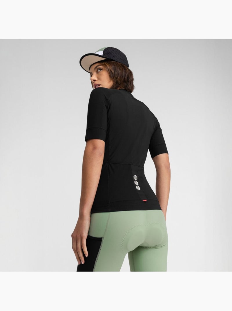 Maglia da ciclismo gravel a maniche corte donna ciclismo donna gm2 glaris Nero - Kiabi