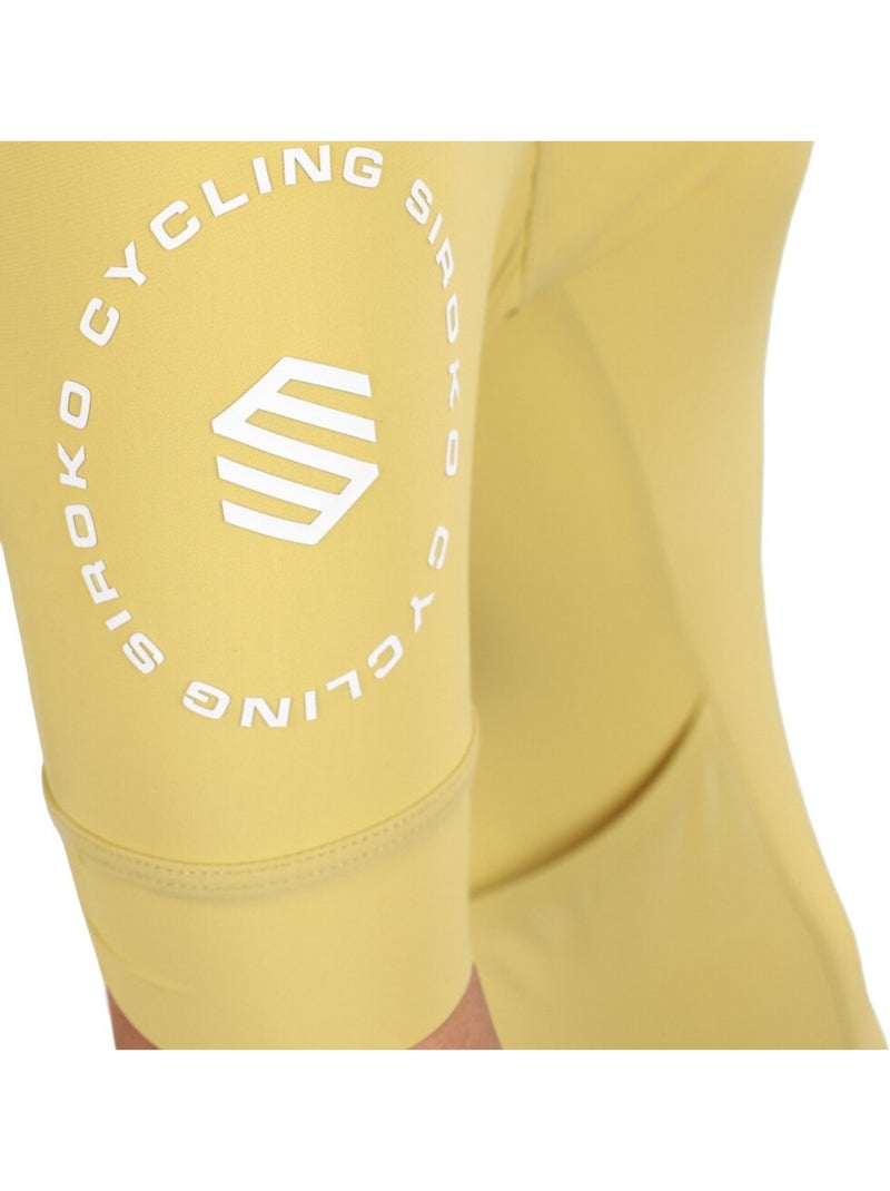 Maglia da ciclismo gravel a maniche corte donna ciclismo donna gm2-w golden peda Giallo - Kiabi