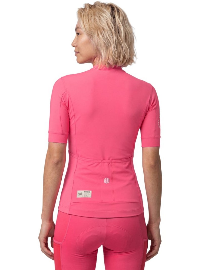 Maglia da ciclismo gravel a maniche corte donna ciclismo donna gm2-w golden peda Rosso - Kiabi