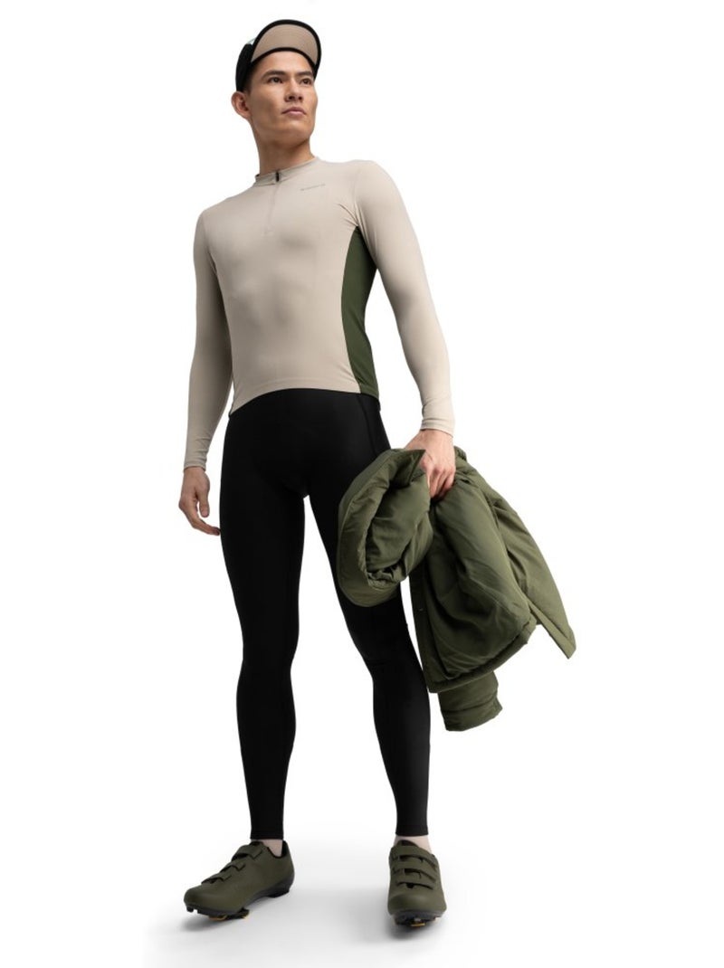 Maglia da ciclismo gravel a maniche lunghe da uomo ciclismo uomo gm3 dempster Beige - Kiabi