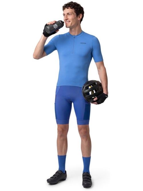 Maglia da ciclismo gravel mezza zip da uomo ciclismo uomo gm5 terraquest - Kiabi
